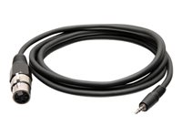 C2G 6ft 3.5mm TRS 3 Position Balanced to XLR Cable - M/F - Hodetelefonkabel - mini-phone stereo 3.5 mm hann til XLR3 hunn - 1.8 m - svart C2G41470