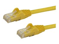 StarTech.com 1m CAT6 Ethernet Cable, 10 Gigabit Snagless RJ45 650MHz 100W PoE Patch Cord, CAT 6 10GbE UTP Network Cable w/Strain Relief, Yellow, Fluke Tested/Wiring is UL Certified/TIA - Category 6 - 24AWG (N6PATC1MYL) - Koblingskabel - RJ-45 (hann) til RJ-45 (hann) - 1 m - UTP - CAT 6 - uten hindringer - gul N6PATC1MYL