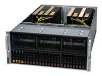 Supermicro GPU SuperServer 421GE-TNRT3 - rackmonterbar - AI Ready - ingen CPU - 0 GB - uten HDD SYS-421GE-TNRT3