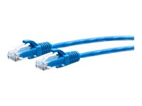 C2G 2ft (0.6m) Cat6a Snagless Unshielded (UTP) Slim Ethernet Network Patch Cable - Blue - Koblingskabel - RJ-45 (hann) til RJ-45 (hann) - 60 cm - 4.8 mm - UTP - CAT 6a - formstøpt, uten hindringer - blå C2G30126