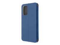 Insmat Exclusive - Lommebok for mobiltelefon - papir, polyuretan, kartong, aluminiumsfolie, termoplast-polyuretan (TPU) - elektrisk blå - for Samsung Galaxy A23, A23 5G 650-3094