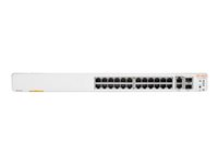 HPE Aruba Instant On 1960 24G 2XGT 2SFP+ Switch - Switch - Styrt - 24 x 10/100/1000 + 2 x 10 Gigabit SFP+ + 2 x 100/1000/10GBase-T - rackmonterbar - BTO JL806A#ABB