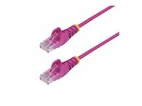 StarTech.com 5m Pink Slim CAT6 Ethernet Cable, Snagless, 28AWG, LSZH - Koblingskabel - RJ-45 (hann) til RJ-45 (hann) - 5 m - 3.6 mm - UTP - CAT 5/5e/6 - IEEE 802.3bt - halogenfri, uten hindringer - rosa N6PAT5MPKS
