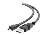 C2G 9.8ft USB to Micro B Cable - USB A to Micro USB Cable - USB 2.0 - M/M - USB-kabel - USB (hann) til Micro-USB type B (hann) - 3 m - svart 27366