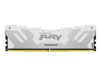 Kingston FURY Renegade - DDR5 - sett - 32 GB: 2 x 16 GB - DIMM 288-pin - 6800 MT/s / PC5-54400 - CL36 - 1.4 V - ikke-bufret - on-die ECC - hvit/sølv KF568C36RWK2-32