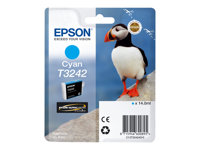 Epson T3242 - 14 ml - cyan - original - blekkpatron - for SureColor P400, SC-P400 C13T32424010