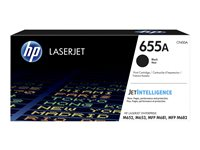 HP 655A - Svart - original - LaserJet - tonerpatron (CF450A) - for Color LaserJet Managed Flow MFP M681; LaserJet Enterprise Flow MFP M681, MFP M682 CF450A