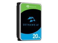 Seagate SkyHawk AI ST20000VE003 - Harddisk - 20 TB - intern - 3.5" - SATA 6Gb/s - buffer: 512 MB - med 3-års Seagate Rescue Data Recovery ST20000VE003