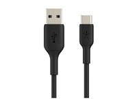 Belkin BoostCharge - USB-kabel - 24 pin USB-C (hann) til USB (hann) - 2 m - svart CAB001BT2MBK