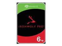 Seagate IronWolf Pro ST6000NT001 - Harddisk - 6 TB - intern - 3.5" - SATA 6Gb/s - 7200 rpm - buffer: 256 MB - med 3-års Seagate Rescue Data Recovery ST6000NT001