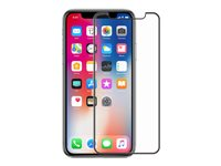 Screenor Premium Full Cover - Skjermbeskyttelse for mobiltelefon - glass - rammefarge svart - for Apple iPhone 12, 12 Pro 16034