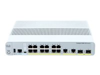 Cisco Catalyst 3560CX-12TC-S - Switch - Styrt - 12 x 10/100/1000 + 2 x kombo-Gigabit SFP - stasjonær, rackmonterbar, DIN-skinnemonterbar, veggmonterbar WS-C3560CX-12TC-S