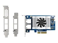QNAP QXG-10G2T-X710 - Nettverksadapter - PCIe 3.0 x4 lav profil - 10Gb Ethernet x 2 - for QNAP QSW-1208-8C, QSW-M2108-2C QXG-10G2T-X710