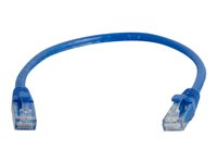 C2G Cat6 Booted Unshielded (UTP) Network Patch Cable - Koblingskabel - RJ-45 (hann) til RJ-45 (hann) - 1 m - UTP - CAT 6 - formstøpt, uten hindringer, flertrådet - blå 83386