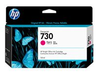 HP 730 - 130 ml - magenta - original - DesignJet - blekkpatron - for DesignJet SD Pro MFP, T1600, T1600dr, T1700, T1700dr, T1708, T1708dr, T2600, T2600dr P2V63A