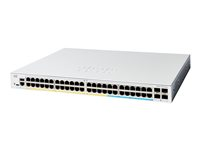 Cisco Catalyst 1300-48FP-4X - Switch - L3 - Styrt - 48 x 10/100/1000 (PoE+) + 4 x 10 Gigabit SFP+ - rackmonterbar - PoE+ (740 W) - gjenfabrikert C1300-48FP-4X-RF