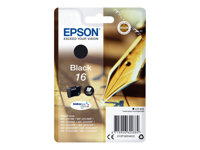 Epson 16 - 5.4 ml - svart - original - blekkpatron - for WorkForce WF-2010, 2510, 2520, 2530, 2540, 2630, 2650, 2660, 2750, 2760 C13T16214012