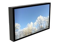 HI-ND Outdoor Wall Casing 55" - Monteringssett (hylster) - landskap - for digitalsignerings-LCD-panel - låsbar - metall - svart, RAL 9005 - skjermstørrelse: 55" - veggmonterbar - for Samsung OH55A-S WC5517-0101-02