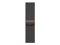 Apple - Sløyfe for smart armbåndsur - 40mm - 130 - 180 mm - skifergrå - for Watch Hermès Series 7, Hermès Series 9, SE 3, Series 10, Series 11, Series 8, Series 9 MGHX4ZM/A