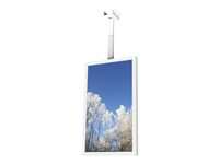 HI-ND Ceiling Casing 55" - Monteringssett (hylster) - portrett - for digitalsignerings-LCD-panel - hvit, RAL 9003 - skjermstørrelse: 55" - takmonterbar - for LG 55XS2E-B, 55XS4J-B CC5525-5001-01