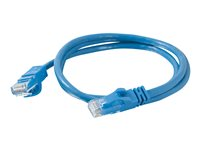 C2G Cat6 Booted Unshielded (UTP) Network Patch Cable - Koblingskabel - RJ-45 (hann) til RJ-45 (hann) - 30 m - UTP - CAT 6 - formstøpt, uten hindringer, flertrådet - blå 83395