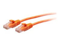 C2G 5ft (1.5m) Cat6a Snagless Unshielded (UTP) Slim Ethernet Network Patch Cable - Orange - Koblingskabel - RJ-45 (hann) til RJ-45 (hann) - 1.52 m - 4.8 mm - UTP - CAT 6a - formstøpt, uten hindringer - oransje C2G30176