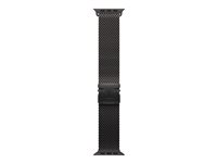 Apple - Sløyfe for smart armbåndsur - 49 mm, svart titanfinish - Liten størrelse - svart - for Watch Hermès Series 9, SE 3, Series 10, Series 11, Series 8, Series 9, Ultra 2, Ultra 3 MGHR4ZM/A