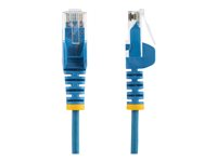 StarTech.com 2m Slim LSZH CAT6 Ethernet Cable, 10 Gigabit Snagless RJ45 100W PoE Patch Cord, CAT 6 10GbE UTP Network Cable w/Strain Relief, Blue, ETL, Low Smoke Zero Halogen - Category 6 - 28AWG (N6PAT200CMBLS) - Koblingskabel - RJ-45 (hann) til RJ-45 (hann) - 2 m - CAT 6 - uten hindringer - blå N6PAT200CMBLS
