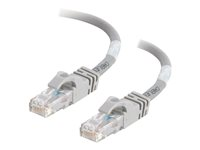 C2G Cat6 Booted Unshielded (UTP) Network Patch Cable - Koblingskabel - RJ-45 (hann) til RJ-45 (hann) - 3 m - UTP - CAT 6 - formstøpt, uten hindringer, flertrådet - grå 83369