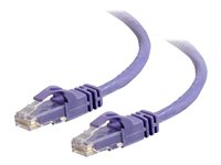 C2G Cat6 Booted Unshielded (UTP) Network Patch Cable - Koblingskabel - RJ-45 (hann) til RJ-45 (hann) - 1 m - UTP - CAT 6 - formstøpt, uten hindringer, flertrådet - purpur 83631