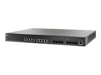 Cisco 550X Series SG550XG-8F8T - Switch - L3 - Styrt - 8 x 10GBase-T + 8 x 10 Gigabit SFP+ - stasjonær, rackmonterbar - oppusset SG550XG8F8TK9EU-RF