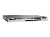 Cisco Catalyst 3850-12XS-E - Switch - L3 - Styrt - 12 x 1 Gigabit / 10 Gigabit SFP+ - stasjonær, rackmonterbar - oppusset WS-C3850-12XS-E-RF