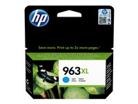 HP 963XL - 22.77 ml - Høy ytelse - cyan - original - blekkpatron - for Officejet Pro 9010, 9012, 9014, 9015, 9016, 9019, 9020, 9022, 9025 3JA27AE#301
