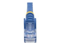 StarTech.com 3m CAT6 Ethernet Cable, 10 Gigabit Snagless RJ45 650MHz 100W PoE Patch Cord, CAT 6 10GbE UTP Network Cable w/Strain Relief, Blue, Fluke Tested/Wiring is UL Certified/TIA - Category 6 - 24AWG (N6PATC3MBL) - Koblingskabel - RJ-45 (hann) til RJ-45 (hann) - 3 m - UTP - CAT 6 - formstøpt, uten hindringer - blå N6PATC3MBL