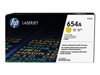 HP 654A - Gul - original - LaserJet - tonerpatron (CF332A) - for Color LaserJet Enterprise M651dn, M651n, M651xh; Color LaserJet Managed M651dnm, M651xhm CF332A