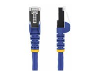 StarTech.com 1m Blue CAT8 Ethernet Cable, Snagless, S/FTP, 25G/40G - Koblingskabel - RJ-45 (hann) til RJ-45 (hann) - 1 m - 5.6 mm - S/FTP - 50 mikroner - CAT 5/5e/6/6a/8 - IEEE 802.3bt/IEEE 802.3ba - uten hindringer, halogenfri, passiv - blå NLBL-1M-CAT8-PATCH