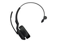 Jabra Evolve2 55 MS Mono - Hodesett - on-ear - Bluetooth - trådløs - aktiv støydemping - USB-C - svart - Certified for Microsoft Teams 25599-899-899
