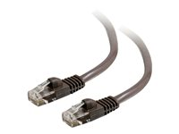 C2G Cat5e Booted Unshielded (UTP) Network Patch Cable - Koblingskabel - RJ-45 (hann) til RJ-45 (hann) - 50 cm - UTP - CAT 5e - formstøpt, uten hindringer, flertrådet - brun 83672