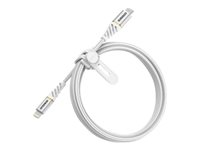 OtterBox Premium - Lightning-kabel - Lightning hann til 24 pin USB-C hann - 1 m - skyhvit - USB Power Delivery (60W) 78-52651