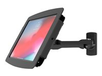 Compulocks iPad Pro 12.9" (3-6th Gen) Space Enclosure Swing Wall Mount - Innhegning - Tyverisikker - for nettbrett - låsbar - høyverdig aluminium - svart - skjermstørrelse: 12.9" - veggmonterbar, overflatemonterbar, skranketopp - for Apple 12.9-inch iPad Pro (3. generasjon, 4. generasjon, 5. generasjon, 6. generasjon) 827B299PSENB