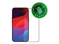 dbramante1928 Eco-shield - Skjermbeskyttelse for mobiltelefon - løsvekt - rammefarge svart - for Apple iPhone 15 Pro ES61CL004236