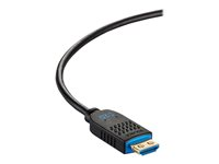 C2G 15ft (4.5m) C2G Performance Series High Speed HDMI Active Optical Cable (AOC) - 4K 60Hz Plenum Rated - High Speed - HDMI-kabel - HDMI hann til HDMI, 24 pin USB-C - 4.5 m - svart - 4K 60Hz støtte, plenum, Active Optical Cable (AOC) C2G41480