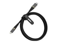 OtterBox Premium - Lightning-kabel - Lightning hann til 24 pin USB-C hann - 1 m - glamoursvart 78-52654