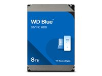 WD Blue WD80EAAZ - Harddisk - 8 TB - intern - 3.5" - SATA 6Gb/s - 5640 rpm - buffer: 256 MB WD80EAAZ