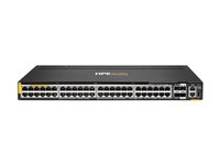 HPE Aruba Networking 6300L 48p Smart Rate 100M/1G/2.5G/5G CL8 2p SFP56 50G 2p SFP28 25G L2 Switch - Switch - L3 - 48 x 100/1000/2.5G/5G (PoE++) + 2 x 50 Gigabit Ethernet SFP56 + 2 x 25 Gigabit SFP28 (opplink) - rackmonterbar - PoE++ S3L76A
