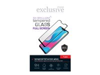 Insmat Exclusive - Skjermbeskyttelse for mobiltelefon - fullskjerm, 9H Brilliant - 2.5D - glass - rammefarge svart - for Apple iPhone 15 Pro 861-1493