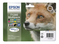 Epson T1285 Multipack - 4-pack - 16.4 ml - svart, gul, cyan, magenta - original - blekkpatron - for Stylus S22, SX130, SX230, SX235, SX430, SX435, SX438, SX440, SX445; Stylus Office BX305 C13T12854012