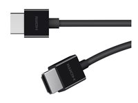 Belkin BOOST CHARGE - Ultra High Speed - HDMI-kabel - HDMI hann til HDMI hann - 2 m - svart - 8K-støtte - for P/N: AVC006BTSGY, F4U098BT, F4U110BT, INC003TTBK, INC004BTSGY AV10175BT2MBKV2