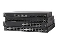 Cisco 550X Series SF550X-24MP - Switch - L3 - Styrt - 24 x 10/100 (PoE+) + 2 x kombo 10 Gigabit SFP+ + 2 x SFP+ - rackmonterbar - PoE+ (382 W) - oppusset SF550X-24MPK9EU-RF