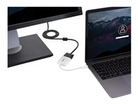 StarTech.com USB-C to VGA Adapter - White - 1080p - Video Converter For Your MacBook Pro / Projector / VGA Display (CDP2VGAW) - USB/VGA-adapter - 24 pin USB-C (hann) til HD-15 (VGA) (hunn) - USB 3.1 Gen 1 / Thunderbolt 3 - 17.5 m - 1920 x 1200 (WUXGA)-støtte, USB-strøm - hvit - for P/N: TB3DK2DPPD, TB3DK2DPPDUE, TB3DK2DPW, TB3DK2DPWUE, TB3DKDPMAW, TB3DKDPMAWUE CDP2VGAW